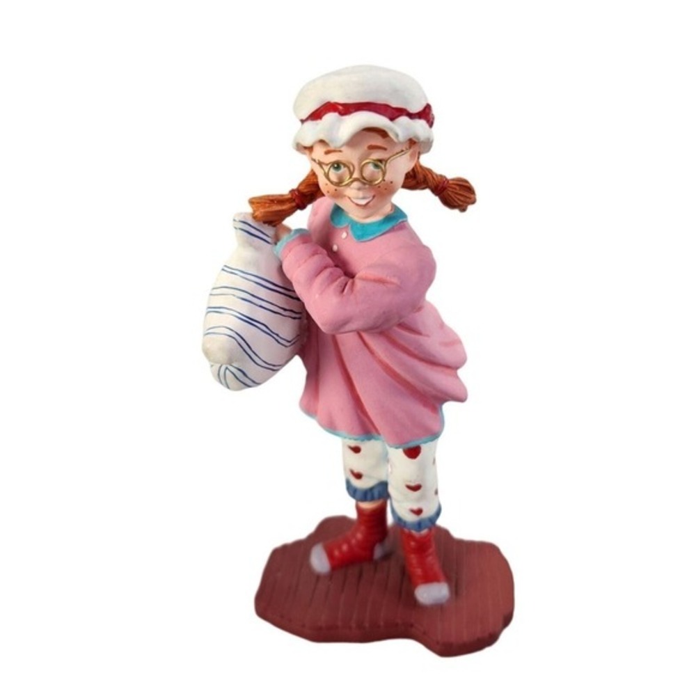 Department 56 Pamela Pillow Fight‎ Figurine Pajamas Christmas Holiday Vtg READ